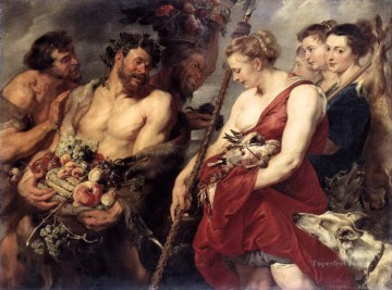  Hunt Art - diana returning from hunt Peter Paul Rubens